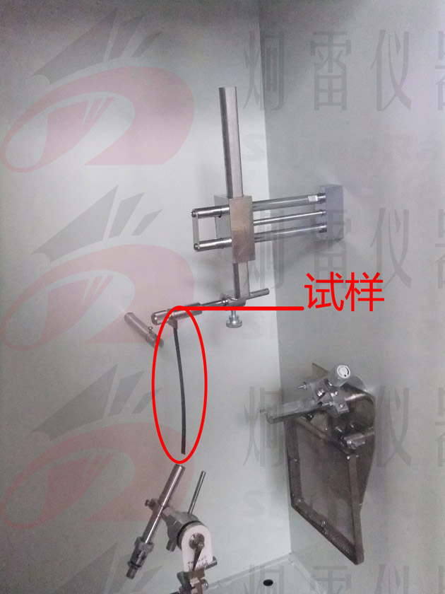 水平垂直燃燒試驗(yàn)儀垂直試驗(yàn)示例 