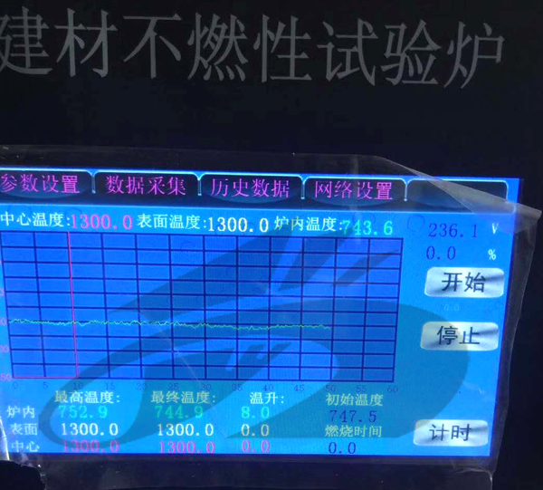 炯雷技术攻关解决电压波动导致建材不燃性试验受干扰问题